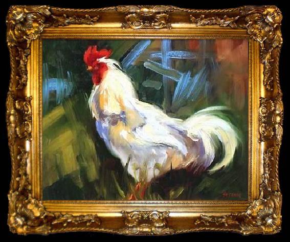 framed  unknow artist Cock 097, ta009-2